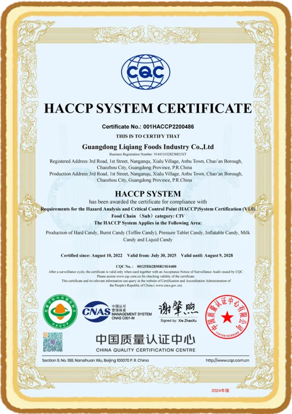 Unsere Zertifizierungen: HACCP