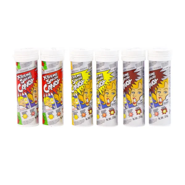 Custom Sour Candy in Bulk, 35g Mini Tube Extreme Sour Flavors Wholesale5