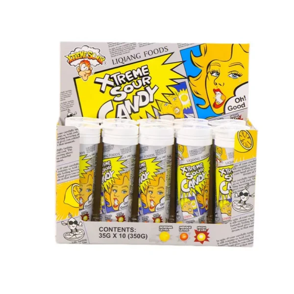 Custom Sour Candy in Bulk, 35g Mini Tube Extreme Sour Flavors Wholesale6