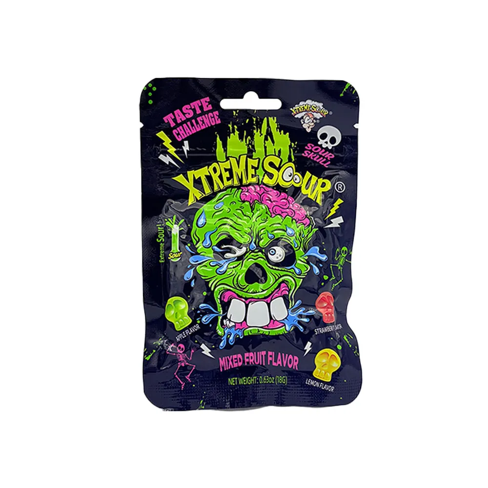 Novelty Bulk Sour Candy Mix Flavors, Skull Shape Sweets Wholesale1