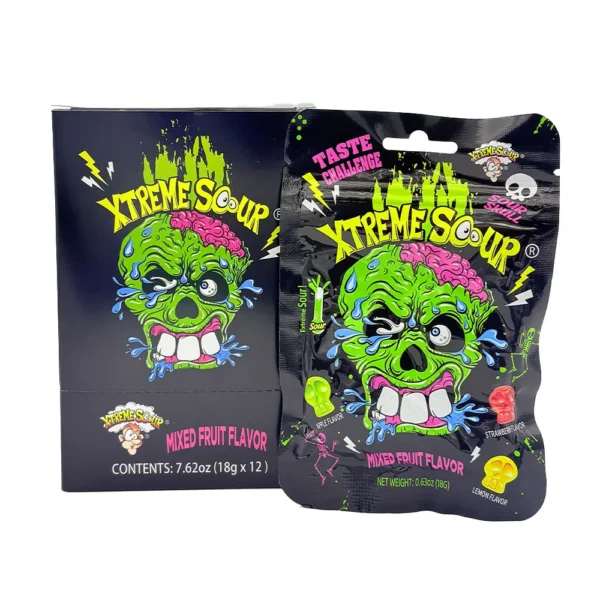 Novelty Bulk Sour Candy Mix Flavors, Skull Shape Sweets Wholesale3